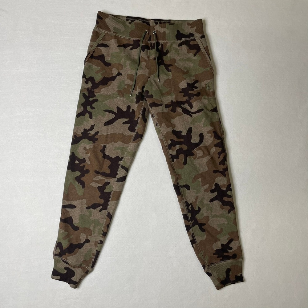 Polo Ralph Lauren Mens Camo Jogger‎ Sweatpants Small Camouflage Drawstring